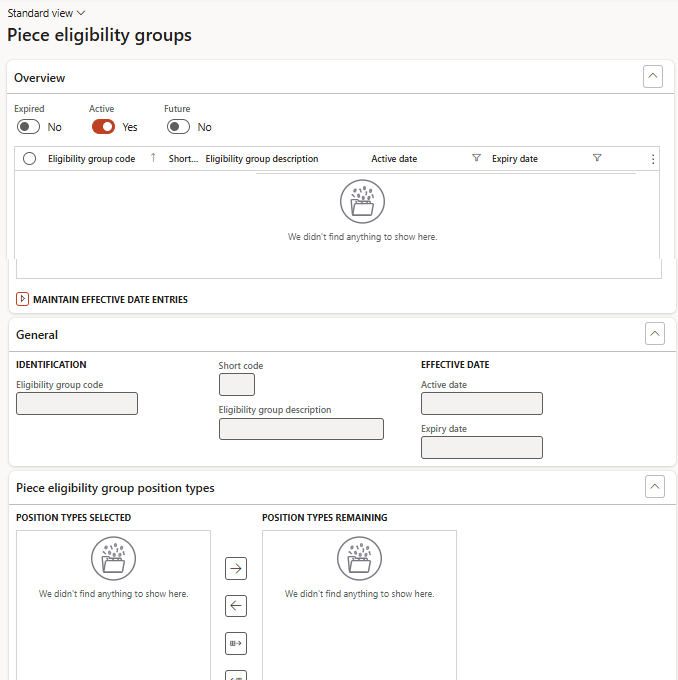 Piece Eligibility Groups